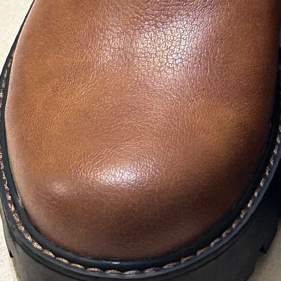 Zodiac Shiloh Chelsea Boot Womens 10 M Brown Lug Sole Zip Ankle Water Resistant - Picture 7 of 10